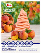 Dole Soft Serve Peach sell sheet