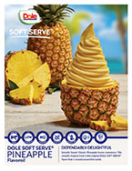 Dole Soft Serve Pineapple sell sheet