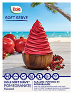 Dole Soft Serve Pomegranate sell sheet