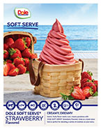 Dole Soft Serve Strawberry sell sheet