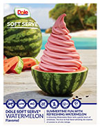 Dole Soft Serve Watermelon sell sheet